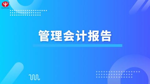 财务成本管理 管理会计报告 